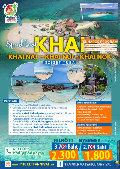 Khai - fél napos hajótúra